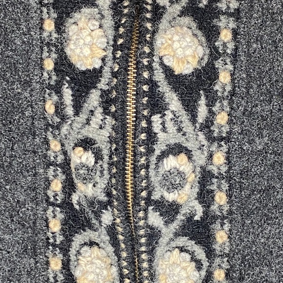 Icelandic Design Gray Wool Knitted Jacket Medium - Picture 6 of 11